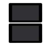 Cryofu Juego de 2 pantallas táctiles capacitivas 7 con placa de circuito de programación LVGL Desarrollo CAN RS485 interfaz periférica