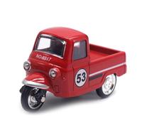 Cryofu Modelo vintage de triciclo de ruedas, modelo de coche de ruedas, adorno de coche, adorno de escritorio, estatua A