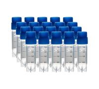 CryoKing Tubos criogénicos de plástico, Tubos de muestra de plástico 2,0 ml, Tubos de congelación, Frascos de muestra con código de barras y tapón de rosca para experimentos de química de laboratorio