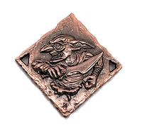 Cryptic Creative Cobre Goblin Decision Coin D2 Cabezas-Colas - Sí-No RPG LARP