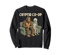 Cryptid Co-Op Sasquatch Bigfoot Alien Playing Video Games Sudadera