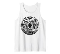 Cryptid Folklore Misterio Paranormal Seres Legendarios Arte Camiseta sin Mangas