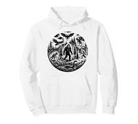 Cryptid Folklore Misterio Paranormal Seres Legendarios Arte Sudadera con Capucha