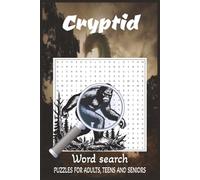 Cryptid Word Search Puzzle Book: Word Searches with Easy to Read Print | 6x9 inches, 110 pages | 50+ puzzles ... Gift for Vacations, Holidays and Free Times
