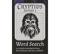 Cryptid Word Search Puzzle Book: Word Searches with Easy to Read Print about the Jersey Devil, Mothman, and more! | 6x9 inches, 110 pages | Gift for vacation, Holidays and Free Times