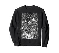Cryptids Bigfoot Polilla Bosque Leyendas Vintage Art Sudadera