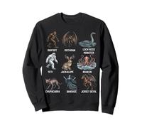Cryptids Chart Cryptid Folklore Criaturas míticas Sudadera