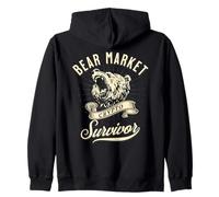 Crypto Bear Market Survivor Criptomoneda BTC Bitcoin Sudadera con Capucha