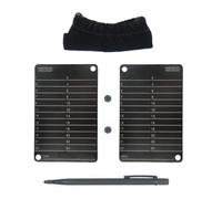 Crypto Cold Wallet de acero inoxidable - Juego completo (2 placas, 1 bolígrafo, 1 bolsa) - Hardware Crypto - Compatible con Trezor, Ledger, Bitbox02 - Recovery Seed Frase - 2.0, Negro , Moderno