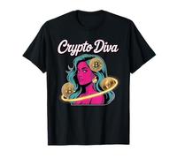 Crypto Diva, chica amante de las criptomonedas, criptomonedas bitcoin blockchain Camiseta