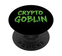 Crypto Goblin Trading de criptomonedas BTC Traje de inversión PopSockets PopGrip Adhesivo