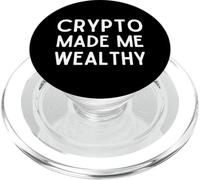 Crypto Made Me Wealthy Cryptocurrency Trading Blockchain PopSockets PopGrip para MagSafe