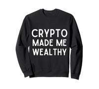 Crypto Made Me Wealthy Cryptocurrency Trading Blockchain Sudadera