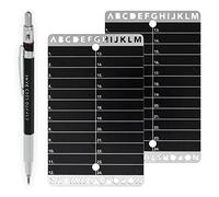 Crypto Seed Bank - Placas de acero para almacenamiento de frases de semillas criptográficas - Grabado fácil y preciso para Bitcoin Cold Wallet Seed Backup - para carteras Ledger Nano y Trezor One