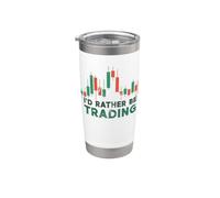 Crypto & Stock Market Trader - Prefiero ser divertido operar Vaso térmico de acero inoxidable de doble pared
