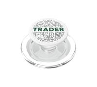 Crypto Trader - Amantes del Comercio de criptomonedas PopSockets PopGrip para MagSafe