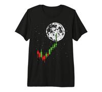 Crypto Trader: Comercio de criptomonedas de Bitcoin a la Luna Camiseta Premium