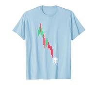 Crypto Trading HODL Vintage Gráfico de acciones a la pérdida Meme Camiseta, Hombre, Azul Bebé, S