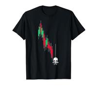 Crypto Trading HODL Vintage Gráfico de acciones a la pérdida Meme Camiseta, Hombre, Negro, 3XL