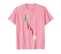 Crypto Trading HODL Vintage Gráfico de acciones a la pérdida Meme Camiseta, Hombre, Rosado, L