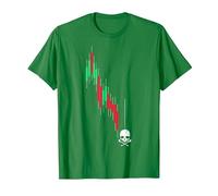 Crypto Trading HODL Vintage Gráfico de acciones a la pérdida Meme Camiseta, Hombre, Verde Kelly, XXL