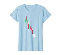 Crypto Trading HODL Vintage Gráfico de acciones a la pérdida Meme Camiseta, Mujer, Azul Bebé, 3XL