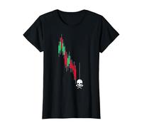 Crypto Trading HODL Vintage Gráfico de acciones a la pérdida Meme Camiseta, Mujer, Negro, XXL