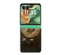 Cryptocurrency Bitcoin Funda Carcasa Case para Motorola Razr 60, Razr 2025
