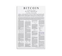 Cryptocurrency Blockchain Technology Canvas Wall-Art Poster for Living Room Hallway Decor Digital Money Concept Print(Unframed,12X18inch(30X45cm))