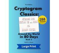 Cryptogram Classics: Around the World in 80 Days, Book 2 (Large Print)