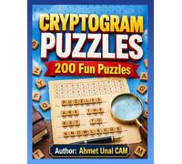 Cryptogram Puzzle Book: 200 Easy Mixed Challenges: Brain-Boosting Logic Games for Beginners - Large Print Edition
