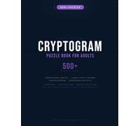 Cryptogram Puzzle Book for Adults: 500+ Large Print Cryptoquotes with Hints - Inspirational, Funny & Famous Quotes to Decode | Brain Games for Puzzle ... Puzzle & Cipher Workspace | Letter Frequency