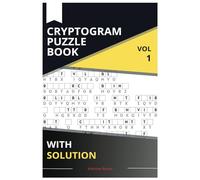 Cryptogram Puzzle Book for Adults | crypto Puzzle Book: Large Print Cryptogram Puzzle Book for Kids