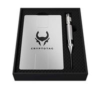 CRYPTOTAG Zeus Starter Kit - Almacenamiento de semillas criptográficas de titanio - Claves privadas - Cartera fría Crypto - Compatible con Ledger Nano X y Trezor Model T
