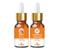 Crysalis Aceite combinado: rosa (damascena rosa) - 30 ml/1,01 oz y aceite de ládano (Cistus ladanifer) - 30 ml/1,01 oz