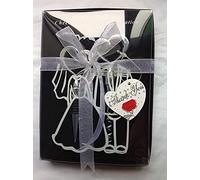 Crysdaralovebi 10 cajas de abrebotellas de vino con cierre de corazón y tapón de vino, regalos de regalo de boda para invitados, juego de abrebotellas de decoración de boda (caja negra, caja de 10)