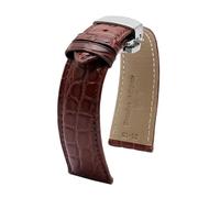 CRYSEU Correas de reloj, Correa de reloj de piel con diseño de cocodrilo