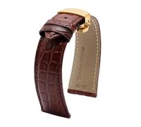 CRYSEU Correas de reloj, Correa de reloj de piel con diseño de cocodrilo