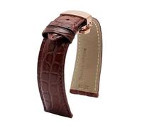 CRYSEU Correas de reloj, Correa de reloj de piel con diseño de cocodrilo