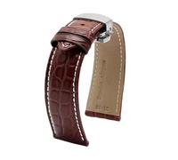 CRYSEU Correas de reloj, Correa de reloj de piel con diseño de cocodrilo