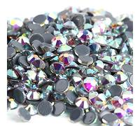 Crystal AB/Crystal Clear Super Bright Glass Strass Strass para ropa de tela/Nail Art-Glue AB,ss50 144pcs