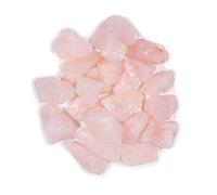Crystal Allies Materials: 1lb Bulk Rough Pink Rose Quartz Crystals from Brazil - Large 1 Raw Natural Stones for Cabbing, Cutting, Lapidary, Tumbling, and Polishing & Reiki Crystal Healing *Wholesale Lot* by Crystal Allies Materials