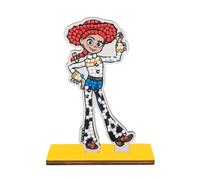Crystal Art Buddies - Kit de Pintura de Diamante Original, Jessie - Toy Story, Diamantes de Resina Brillante, Juego Creativo 6+ con Soporte de Madera, 11 cm