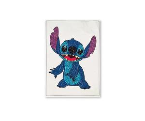 CRYSTAL ART Craft Buddy - Kit de pegatinas XL bordado de diamantes - Actividad manual de creación - Ocio creativo - Adulto y niño - Tema: Disney Stitch