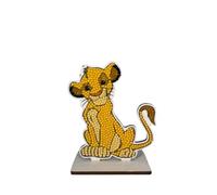 CRYSTAL ART - Juego de figuras de diamantes de Disney El Rey León - Simba