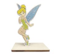 CRYSTAL ART - Kit completo de figuras de madera coleccionables de Peter Pan - La Hada Campanilla