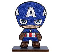 Crystal Art Kit de figuras de diamantes Marvel Capitán América - Manual, adulto y niño, surtidos