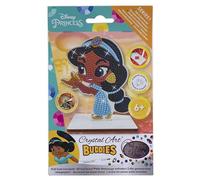 CRYSTAL ART - Kit de figuras de diamantes - Actividad manual de creación y diversión - Adulto y niño - Decoración brillante con colores surtidos - Disney - Jasmine