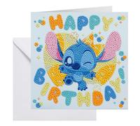 Crystal Art Tarjeta de felicitación Stitch Birthday