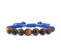 Crystal áspero Trendy Trandy Nylon Rope Beads Beads Mujeres Hombres de piedra natural IMITACIÓN AMBERS AMBERS Strand Bangle Gift Reiki Bracelets (color: beige, tamaño: beige)